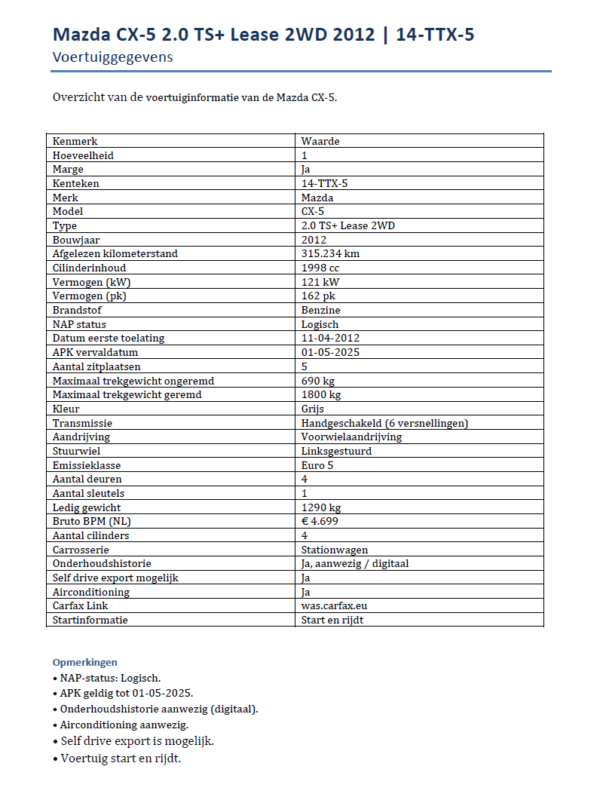 Mazda CX-5 2.0 TS+ Lease 2WD 2012 - Afbeelding 8