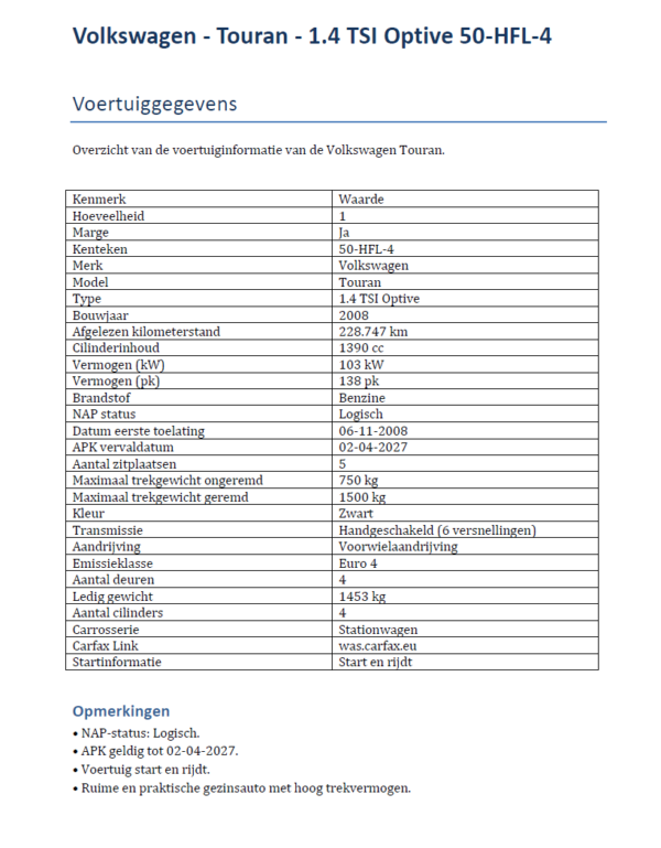 Volkswagen - Touran - 1.4 TSI Optive - Afbeelding 12