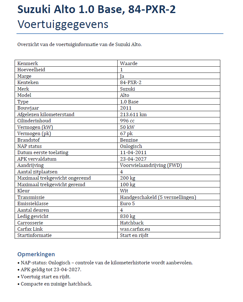 Suzuki Alto 1.0 Base, 84-PXR-2 - Afbeelding 12